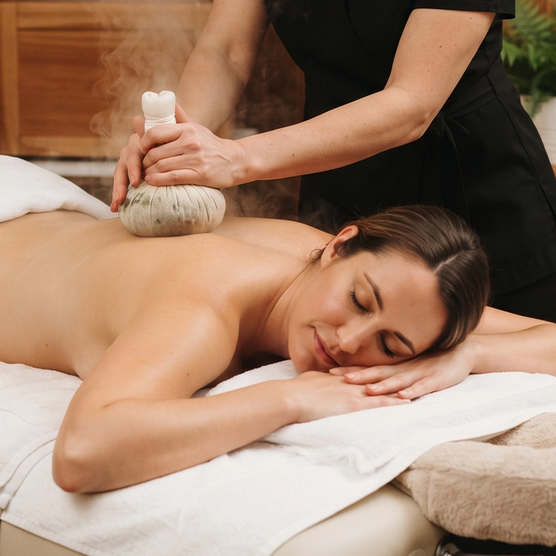 Full Body Herbal Bundle Massage + Steam