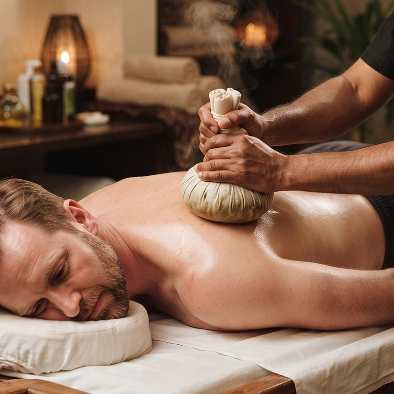 Massage with Herbal Bag