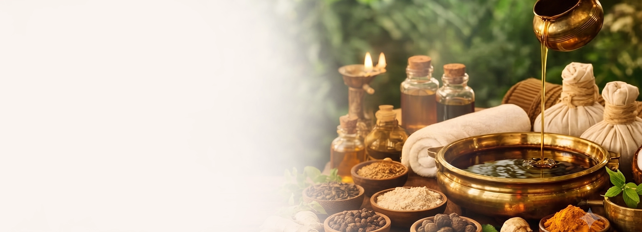 Ayurvedic oils for Pizhichil